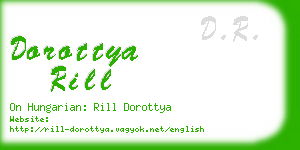 dorottya rill business card